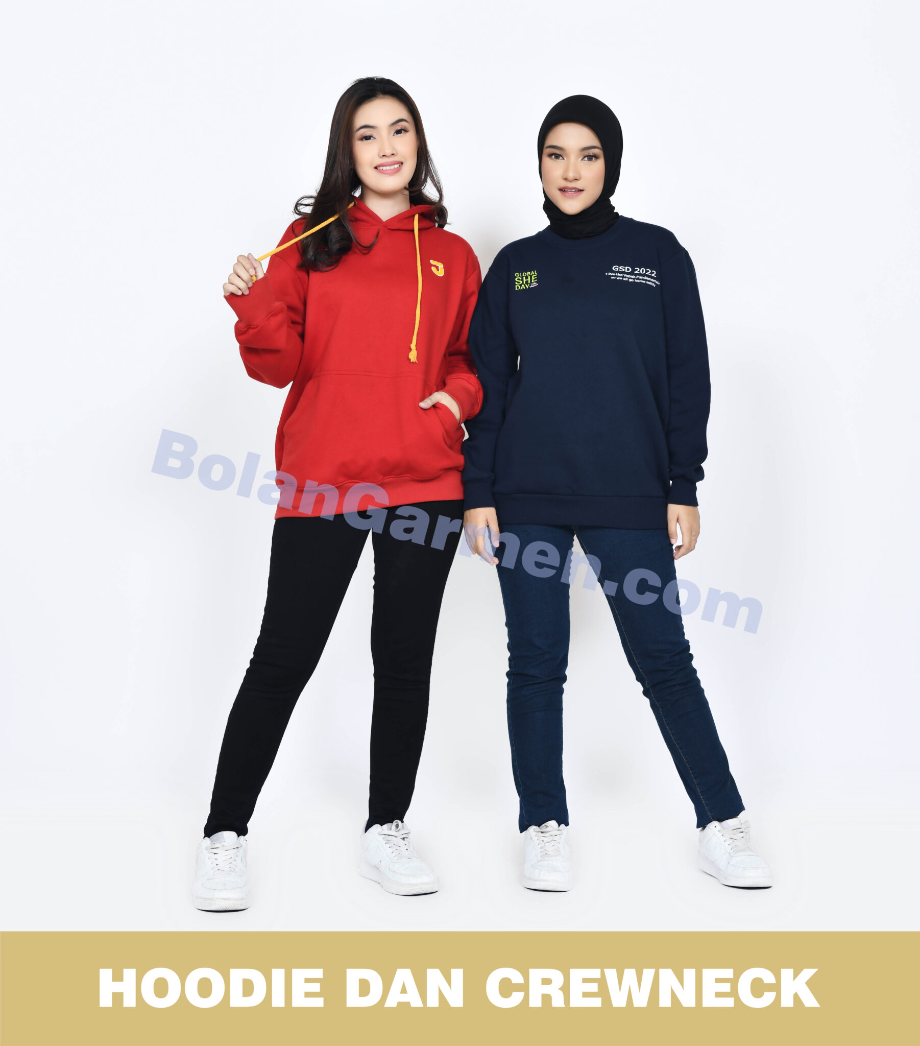 Produk Hoodie Dan Crewneck Bolan Garmen